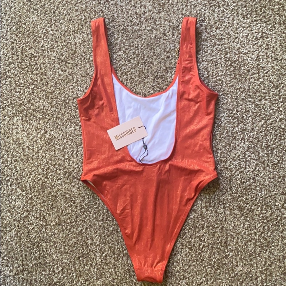Rust Shimmer Swimsuit - Picture 2 of 5